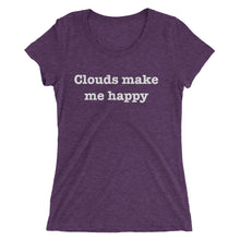 Clouds make me happy - Ladies' short sleeve t-shirt