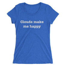 Clouds make me happy - Ladies' short sleeve t-shirt